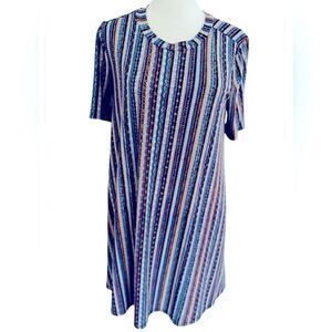 BCBGeneration short sleeved striped swing style dress size S